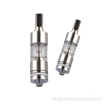 Pyrex Glass Huge Vapor E-cigarette Atomizer Dual Tank Clearomizer with 9 Various Drip Tips